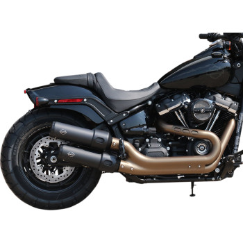 Ponteira S&S Cycle Mod. Grand National de 4" - Preto - Fat Bob 2018 em diante