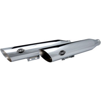 Ponteira S&S Cycle Mod. Slash Cut Race - Cromada - Deluxe e Heritage 2018 em diante