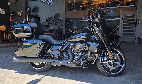 Sistema de Curvas e Junção Power Duals Preto Touring 2017 - 2026 - Vance & Hines