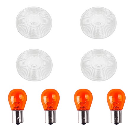 Kit de 4 Lentes de 3 1/4'' Transparente do Pisca - Heritage / Road King e Electra Glide - Chris Products