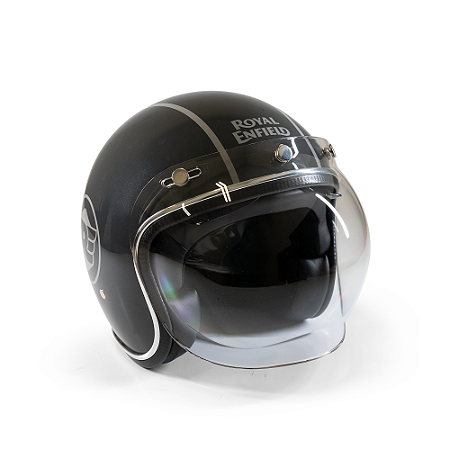 Capacete Aberto Urban Helmets - Customizado por MTX Imports - Royal Enfield Metal Grey