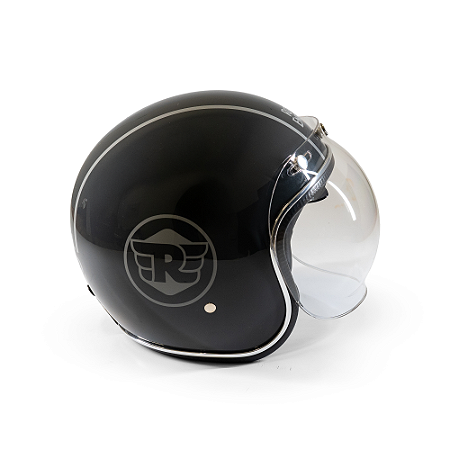 Capacete Aberto Lucca Mod. Sublime - Customizado por MTX Imports - Royal Enfield Metal Grey
