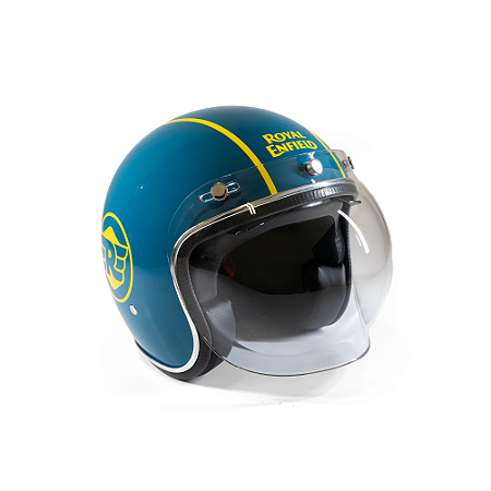 Capacete Aberto Urban Helmets - Customizado por MTX Imports - Royal Enfield Plasma Blue