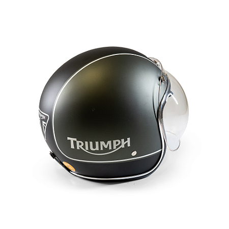 Capacete Aberto - Origine Primo - Customizado por MTX Imports - Triumph Khaki Grey Fosco
