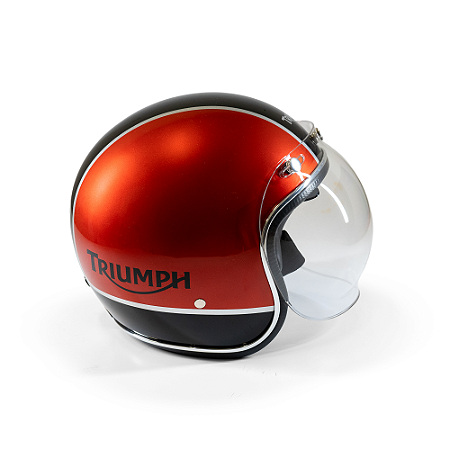Capacete Aberto - Lucca Mod. Sublime - Customizado por MTX Imports - Triumph Baja Orange