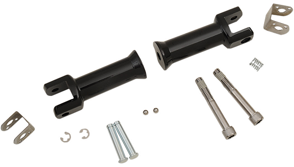 Suporte Preto Das Pedaleiras Do Passageiro - Softail 2018-2025 - Drag Specialties