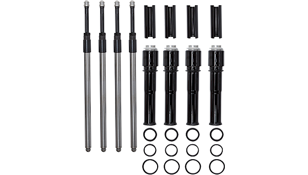 Kit de Varetas Com Capas Pretas Brilho - Harley com Motor M8 - S&S Cycle