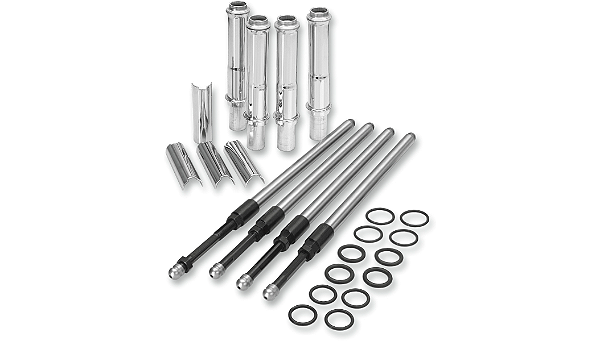 Kit de Varetas Ajustáveis Quickee S&S Cycle com Capa Cromada Twin Cam 1999-2017