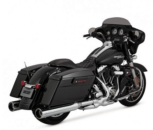 Ponteira Vance & Hines Oversized 450 Raider - Cromada - Touring 1995 - 2016