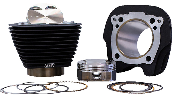 Kit Cilindro Big Bore 129" - Harley Davidson com Motor M8 107" 2017-2025 - Preto Rugoso -S&S Cycle