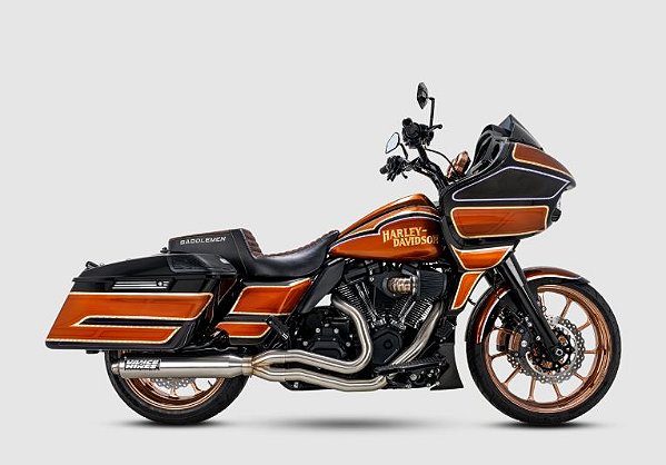 Escapamento 2 Into 1  Vance & Hines PCX™ Mod. Supersport - Escovado - Touring 2017 - 2025