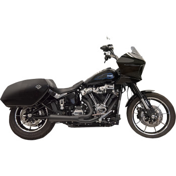 Escapamento Bassani 2 em 1 Mod. Ripper com silenciador tipo Megafone - Curto - Preto - M8 Softail 2025