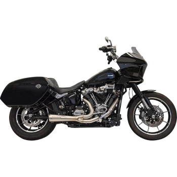 Escapamento Bassani 2 em 1 Mod. Ripper com silenciador tipo Megafone - Curto - Stainless - M8 Softail 2025