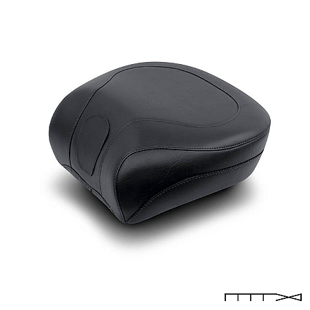 Banco do Passageiro - Wide Touring Vintage 14´´ - Mustang - Heritage Classic 2007-2017 / Deluxe 2005-2017