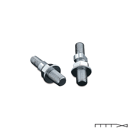 Adaptador de Retrovisor Cromado Para Yamaha - Kuryakyn