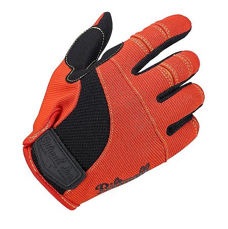 Luva modelo Moto na cor Laranja com Detalhe em Preto - Biltwell