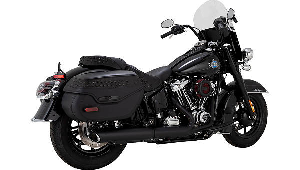 Ponteira 4´´ Vance & Hines  Twin Slash - Preta - Softail 2025 - 2026
