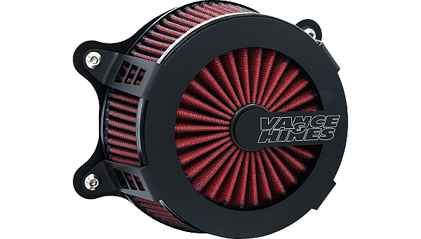 Filtro de Ar Vance & Hines Modelo VO2 Cage Fighter - Preto - Motor Milwaukee Eight M8 Touring 2024 a 2026