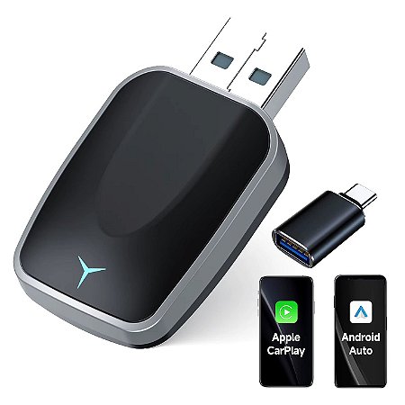 Adaptador CarPlay / Android Auto - Sem fio -  Road Glide - Street Glide 2019-2023 USB-A/C