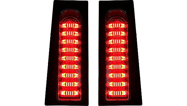 Acabamento em LED do Vão dos Alforges Custom Dynamics ProBEAM® - Preto Lente Fumê para Harley Touring 2024-2026