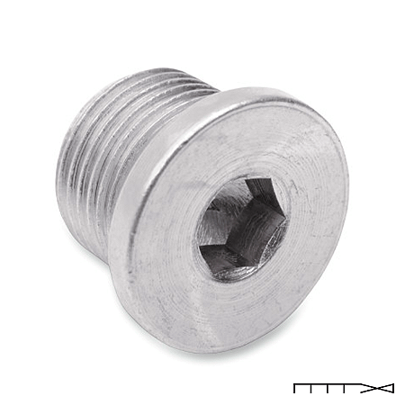 Plug 12 Mm para Sonda Lambda - Drag Specialties
