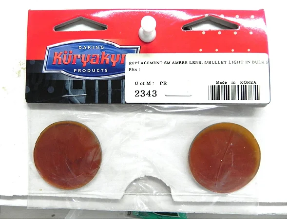 Lentes de Reposição Âmbar Para Piscas Silver Bullet - Kuryakyn