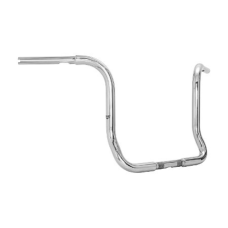 Guidão Wings Custom Ape Hanger Classic Robust 1 1/4 Polegada 12" Inox Polido para Harley Davidson Touring Street Glide 2