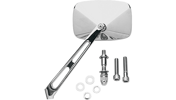 Retrovisor cromado modelo retangular 2.7/8'' x 4.1/8'' - Drag Specialties