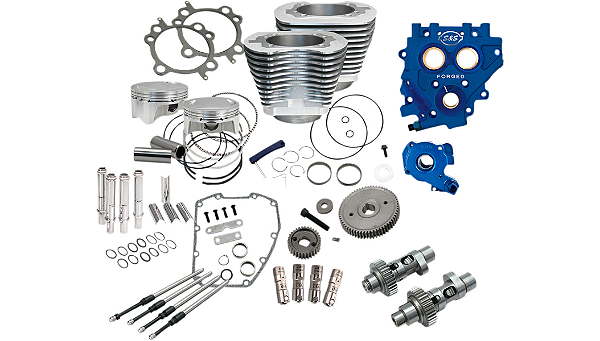 Kit de Desempenho para Motor Twin Cam 110" - Transmissão por engrenagem - Prata - S&S CYCLE