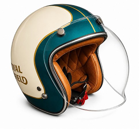 Capacete Aberto Origine Primo - Customizado por MTX Imports - Royal Enfield Classic Teal