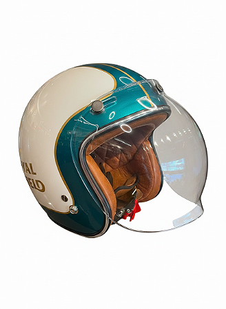 Capacete Aberto Urban Helmets - Customizado por MTX Imports - Royal Enfield Classic Teal