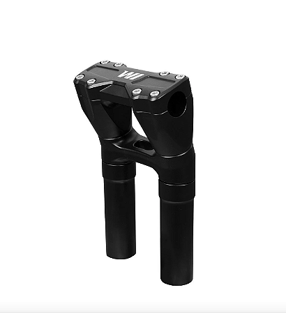 Riser Wings Custom Hawk Grip 10" Pull Back Slim Preto Brilho para Harley Davidson Dyna 2006-2017