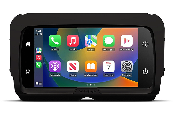 Central Multimídia com Tela de 7 Polegadas e Apple CarPlay para Harley Touring 2014+ – Rockford Fosgate