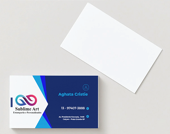 Cartão de Visita em Couché Brilho 88x48mm