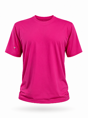 Camiseta Rosa Pink 100% Algodão 30/1