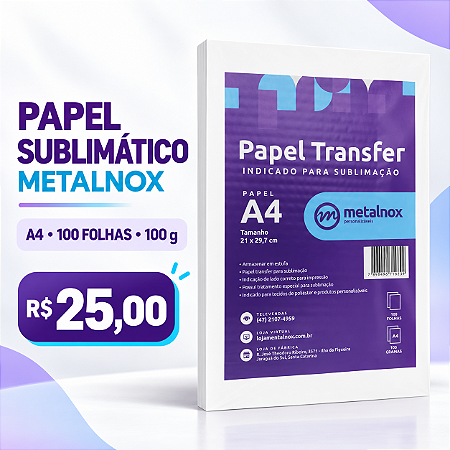 Papel A4 Sublimatico metalnox