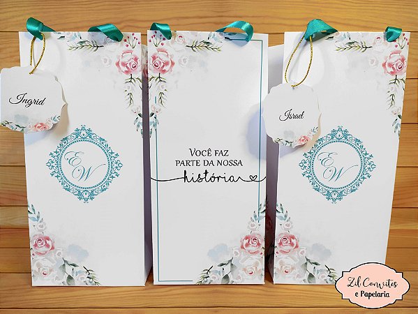Sacola Padrinhos de Casamento 25x11