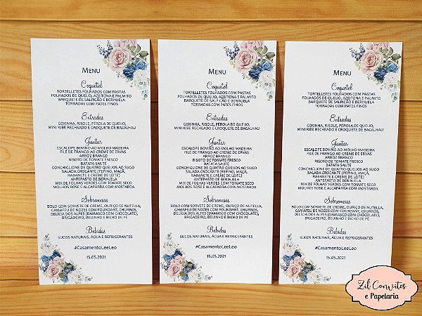Menu Cardápio Simples