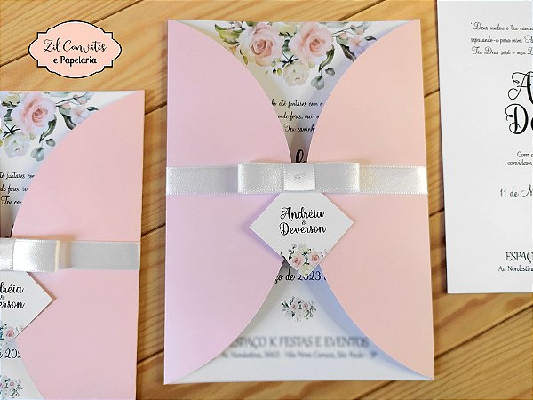 Convite Floral Corte Especial