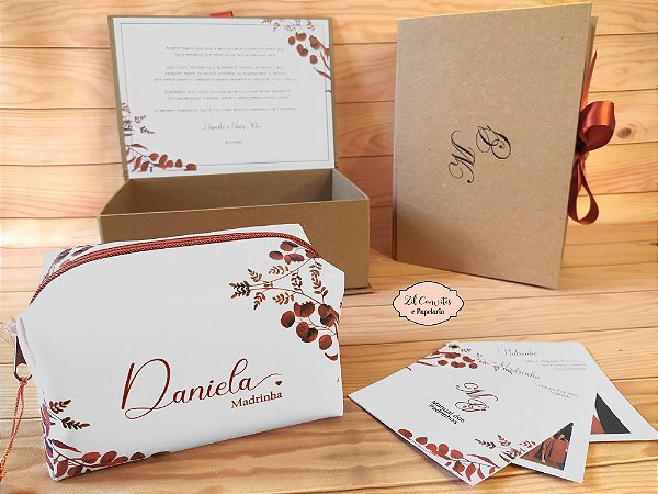 Caixa Rústica, Nécesssaire e Manual