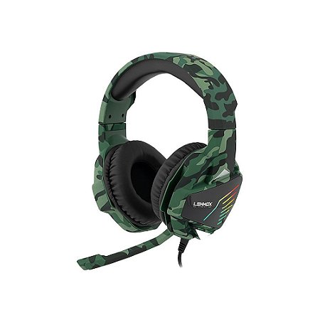 HeadPhone Gamer com LED RGB - LEHMOX Hyper G.T F11