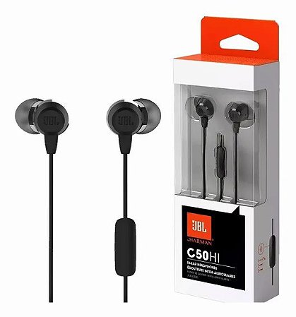 Fone de ouvido JBL C50 HI Black
