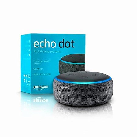 Smart Speaker Alexa Echo Dot 3° Geração Black