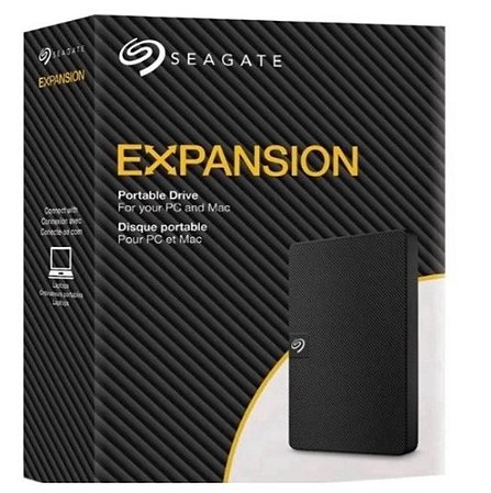 HD Externo Seagate Expansion 1TB USB 3.0 Portátil Black
