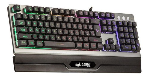 Teclado Gamer KNUP com Led RGB KP-2040