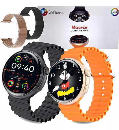 Relógio Smartwatch Ultra Se Mini Série 10 Amoled Microwear