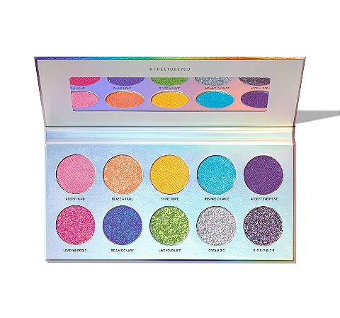 Paleta de Sombras Morphe 10G - Cores Vibrantes e Metálicas