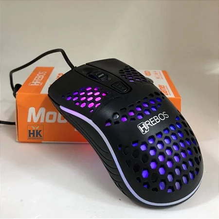 Mouse LED Night HS - Iluminação Dinâmica para Gamers