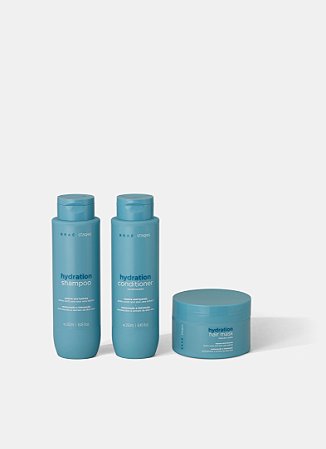 KIT HIDRATAÇÃO BRAÉ STAGES SHAMPOO + CONDICIONADOR + MÁSCARA