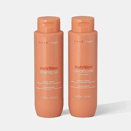 KIT NUTRIÇÃO BRAÉ STAGES SHAMPOO + CONDICIONADOR